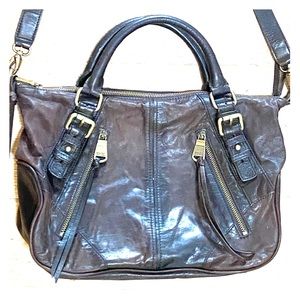COPY - Convertible leather crossbody handbag